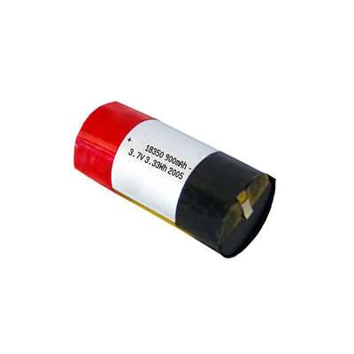 MSDS 900mAh 3.7 V 18350 Battery 10c Cylindrical Lithium Ion Cell