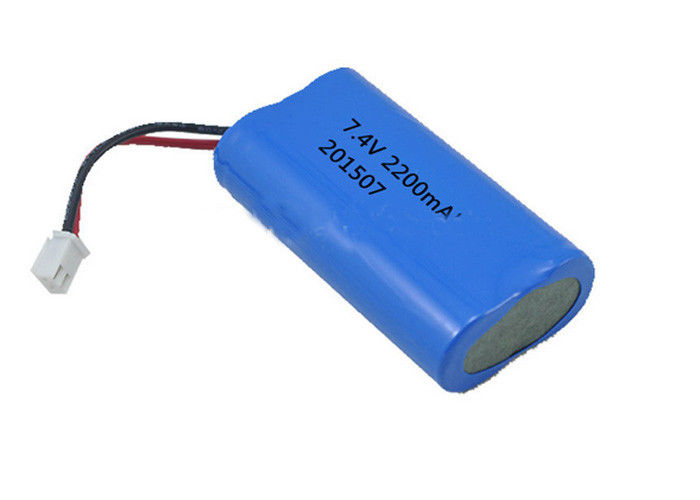 Rechargeable 7.4V Li-ion Battery Pack 2200mah ICR 18650 ...