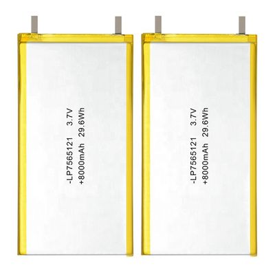 Ion Rechargeable Lipo Lithium Polymer Battery Cell 3.7V 8000mAh