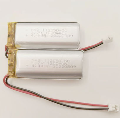 Rechargeable 5C Li Polymer Battery , 3.7V 1200mAh Li Poly Battery Pack