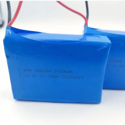 High Voltage Li Polymer Rechargeable Battery 14.8v 505068 4S1P