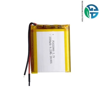 Hot Wearable Lithium Polymer Battery 635060 2500mAh Rechargeable Lipo Battery 3.7 V