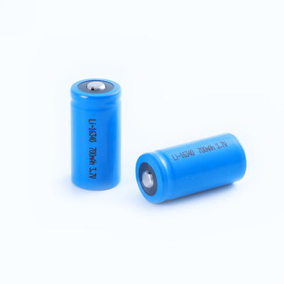 MSDS 800mah 3.7 V 16340 Rechargeable Battery For Flashlight