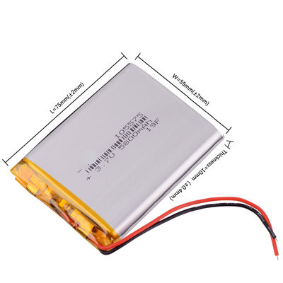 Rechargeable Lithium 105575 3.85V 3.7 v 5000mah tablet battery