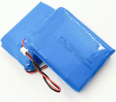 Buy 704050 7.4V 1800mAh 500times Cycle Life Custom Lithium Polymer Battery Pack for Detective Device online manufacture