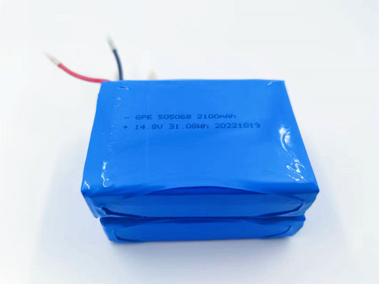 Buy 14.8V 2100mAh 4S1P Lithium Polymer Battery Pack for Detector with 500 Cycle Life online manufacture