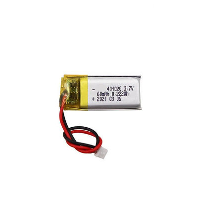 Buy KC Certificated 3.7V Li Polymer Battery 60mAh 401020 For Earphone online manufacture