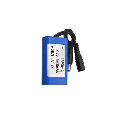 Buy 5200mah Rechargeable Lithium Battery , 18650 2P 3.7V Li Ion Battery Pack online manufacture