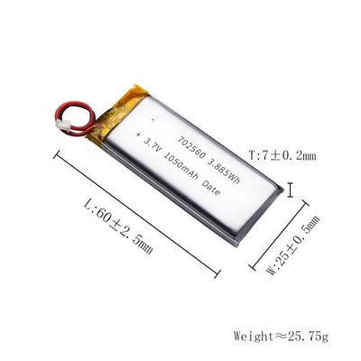 Buy Rechargeable 5C 3.7V 1200mAh Capacity Li Poly Battery Pack 702560 online manufacture