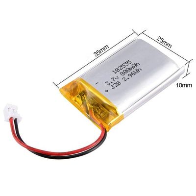 Buy 3.7V 800mAh Lithium Polymer Batteries , 102535 Lithium Polymer Battery Pack online manufacture