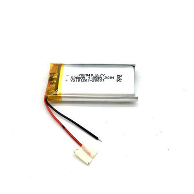 Buy KC CE 702040 3.7v 500mah Lithium Polymer Battery For Monitoring Equipment online manufacture