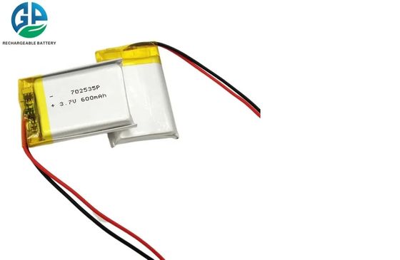 Buy IEC62133 Approved Lipo Battery 702535 600mah 3.7 lithium polymer battery online manufacture
