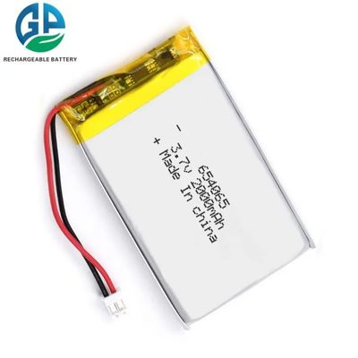 Buy 2000mAh 3.7V Lithium Polymer Battery Pack with 500 Times Cycle Life Rechargeable Lithium Ion Battery online manufacture