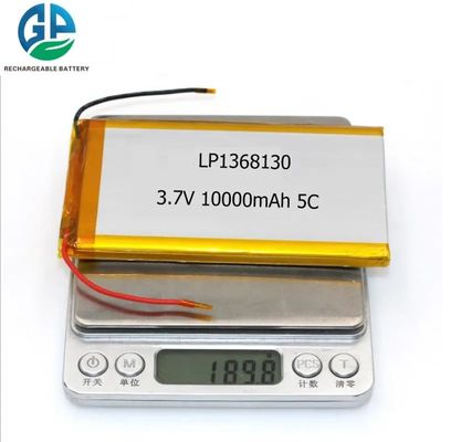 Buy 1368130 3.7v 10Ah 10000mah Lithium Polymer Battery Cell Rechargeable online manufacture