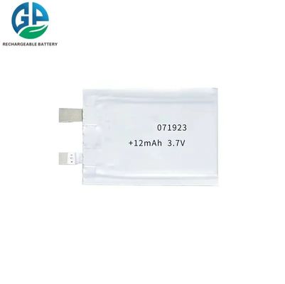 Buy Small Li Polymer 3.7v 12mah Lithium Ion Polymer Battery Ultra Thin Lipo 071923 online manufacture