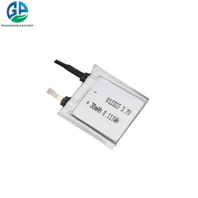 Buy 3.7V 30mAh  Li Ion Rechargeable Battery 012323 KC Certificated online manufacture