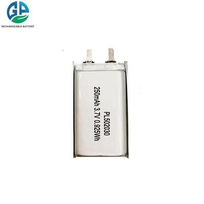 Buy 502030 Size 3.7V 250mAh Lithium Polymer Battery Pack Rechargeable LiPo Battery online manufacture
