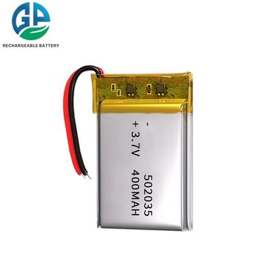 Buy 3.7v Lithium Battery Power Pack Li-Polymer 400mah / 502035 Lithium Polymer Battery online manufacture