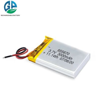 Buy 2c Li Polymer Battery 3000mah Overcharge Protection Function online manufacture
