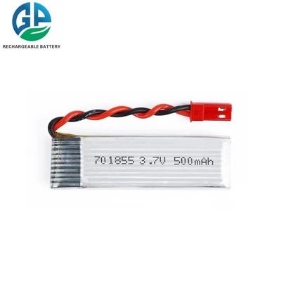 Buy lipo polymer battery KC CE Li-Ion 701855 3.7v 500mah Lithium Polymer Battery Rechargeable Li Polymer Battery online manufacture