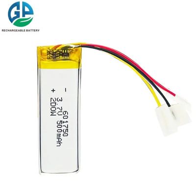 Buy Kc 500mah 3.7v 601750 Custom Lithium Polymer Battery For Speakers Toys online manufacture