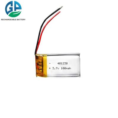 Buy 401230 3.7v Slim Lipo Battery 100mah 500 Times Cycle Life online manufacture