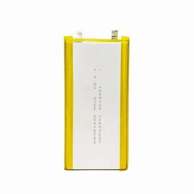 Buy 3.2v Li Polymer Battery Prismatic 1265130 10ah Lifepo4 Battery Cell online manufacture
