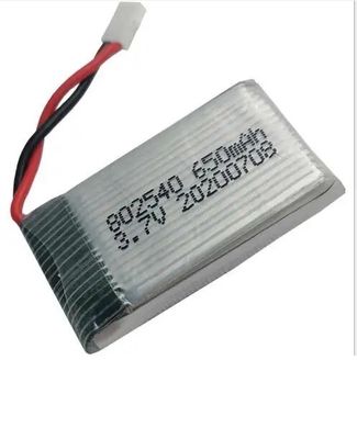 Buy Rechargeable 802540 Drone Battery 3.7C 25C 650mAh Lipo Battery Pack KC IEC62133 online manufacture