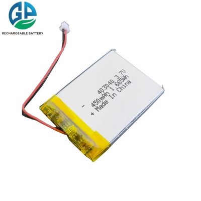 Buy Rechargeable KC 403040 Li Ion Battery 3.7V 1.665wh Lipo 450mAh online manufacture