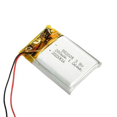 Buy 552025 Li Ion Battery Pack 3.8V 280mAh Lipo Batteries For Digital Watch online manufacture