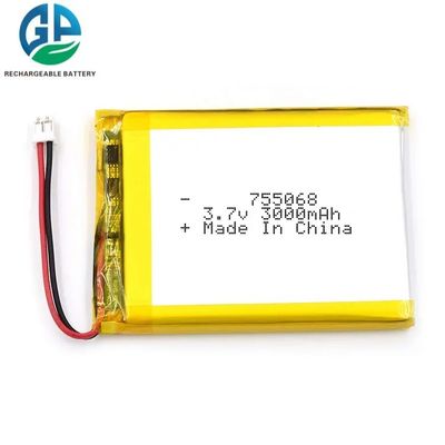 Buy Li Polymer KC Rechargeable Lithium Ion Battery Pack 755068 3000Mah online manufacture