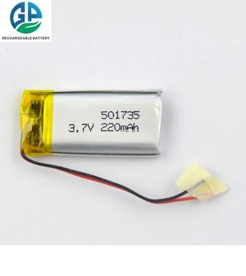 Buy Oem Rechargeable Li Polymer Battery Pack 501735 3.7v 220mah online manufacture