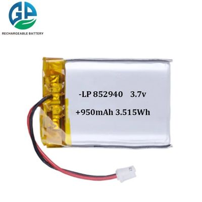 Buy 852940 Lithium Polymer Battery Pack 950mah 3.7v online manufacture