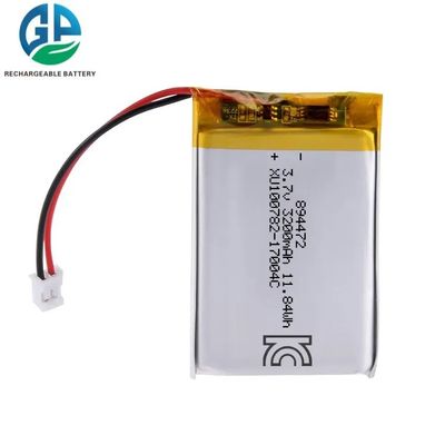 Buy 894472 3.7v  3200mah Rechargeable Li Ion Battery Pack For Drone online manufacture