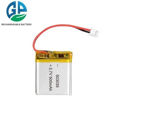 Buy KC CB IEC62133 Approved High Quality Super Power Lipo503035 3.7V 500mAh Rechargeable  Li-Ion Flat Battery online manufacture