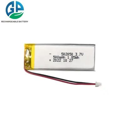 Buy KC Approved 3.7v Lithium Battery Power Pack Li-Polymer 500mah  502050 Lithium Polymer Battery online manufacture