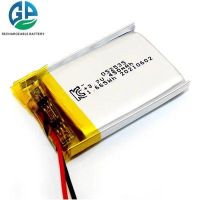 Buy 3.7V 450mah Lipo 502535 Rechargeable Lithium Ion Polymer Battery Pack 3.7 V For Wireless Product/Blue Tooth Earphone online manufacture