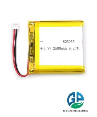 Buy KC Rechargeable 3.7v Lithium Polymer Battery Li Ion Lipo Battery 2500mah 805055 online manufacture