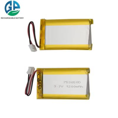 Buy Gpe 753050 3.7v 1200mah Rechargeable Lithium Polymer Battery KC Approved online manufacture