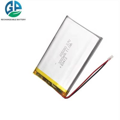 Buy Rechargeable Lipo Battery 605080 Li-Ion Battery 3.7v 3000mah KC CB IEC62133 Approved Professional Factory online manufacture