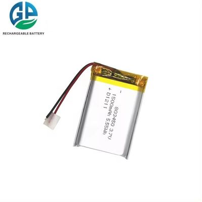 buy KC IEC 62133 CB Approved 3.7V 1500mAh 803450 Li Polymer Battery Lithium Polymer Rechargeable Battery online manufacture
