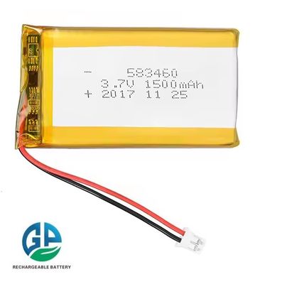 Buy KC For Digital Products High Capacity Rechargeable 3.7v 583460 1500mah Lithium Polymer Lipo Battery online manufacture