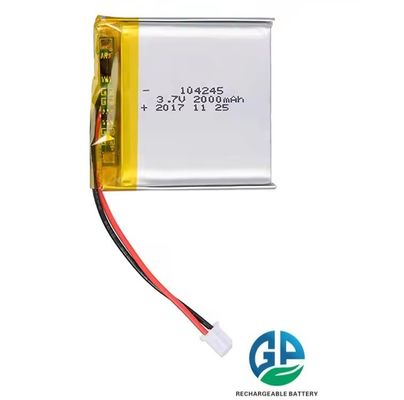 Buy KC Approved 104245 Rechargeable 3.7v 2000mah Lithium Polymer Lipo Battery High Quality  Polymer Battery Pack online manufacture