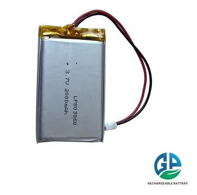 Buy High Discharge Lipo Battery Pack 803860 Li-Polymer Battery 2000mAh 3.7v Rechargeable Lipo Battery online manufacture