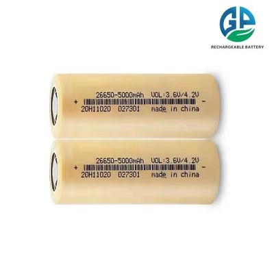 Buy Rechargeable Lithium Battery High Capacity 26650 5000mAh Lithium Ion Battery Cell 3.7v 5000mah Cylindrical Battery online manufacture