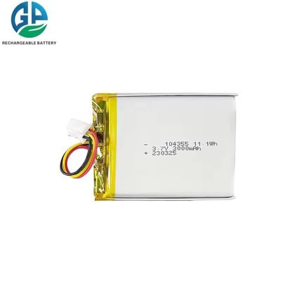 buy KC IEC62133 Approved 3.7V 3000mAh Lithium Polymer LiPo Rechargeable Battery for Drone and Beauty Devices online manufacture