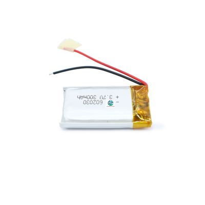 buy 602030 3.7V 300mAh Lithium Polymer Battery Pack High Capacity Rechargeable LiPo Battery online manufacture