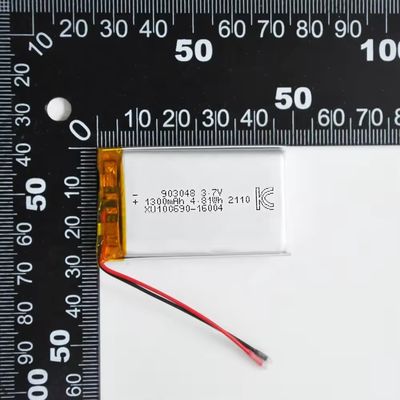 Buy 3.7V 1300mAh High Discharge Rate Lithium Polymer Battery with KC CB CE Certification online manufacture