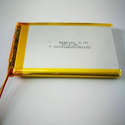 buy Rechargeable 6000mAh 3.7V Lithium Polymer Lipo Battery for Beauty Devices online manufacture