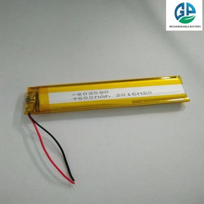 buy High Capacity 3.7V 600mAh Lithium Polymer Battery 602080 Size for Reliable Power Supply online manufacture